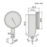 INSIZE Measuring Equipment Insize Precision Dial Indicator 0.2mm Range Series 2897-02
